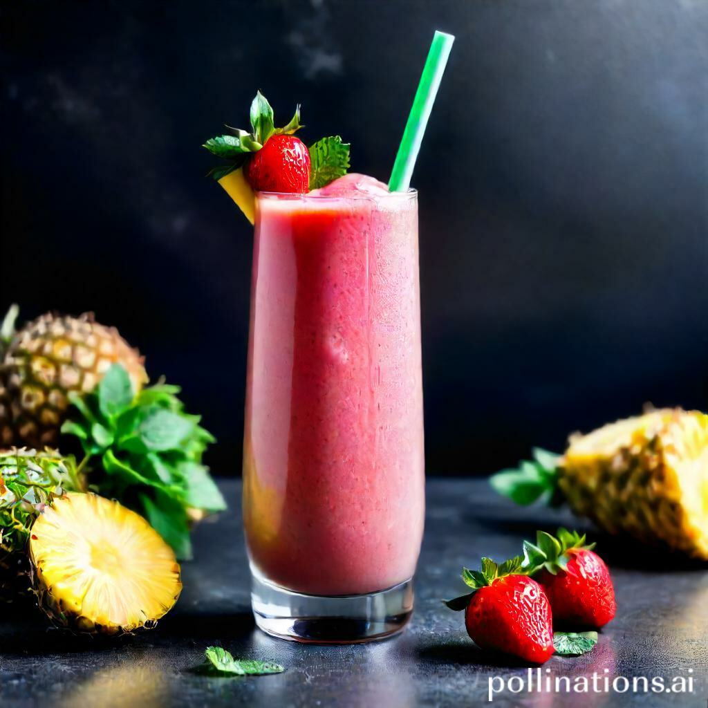 how to make a strawberry pineapple smoothie